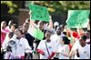  About 150 young people led by the Scott High School band join with Toledo's city leaders in the Old West End on Thursday for a rally to denounce gang violence. The goal was to offer a positive message and let residents know most youths are against crime and want to help stop it.
