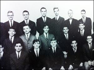 Mitt Romney, center, participated in the glee club during his years at Cranbrook. He also ran cross country, pushing himself hard, one classmate recalls.