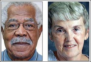 Norman Bell, Sr., left, father of Toledo Mayor Mike Bell, and Darlene Baney are among the 12 ‘older Ohioans’ to be recognized Tuesday for service and contributions to their communities.