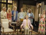  Pictured: (l-r) Fred Armisen, Kristen Wiig, Bill Hader, Andy Samberg, Mick Jagger, Kenan Thompson, Abby Elliot in 
