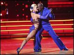  Donald Driver, right, and his partner Peta Murgatroyd perform on the celebrity dance competition series 