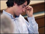  T.J. Lane, 17, appears in Juvenile Court in Chardon, Ohio, on Thursday. He is charged in the Feb. 27 Chardon High School rampage that left three students dead and two students seriously wounded. 