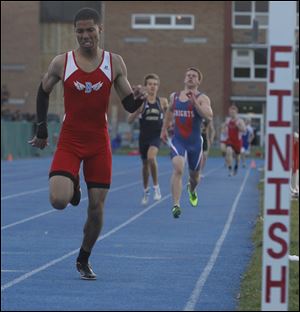 D'Angelo Wilkes-Sharpley of Bowsher won the 800-meter race at the TRAC championships and the district.