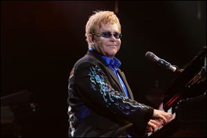 Elton John performs in Toledo in 2010.