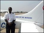  Gaston Ntambo first came to Toledo to study accounting at Davis College but switched his studies to aviation. After receiving his pilot’s license he returned to the Congo but came back to the United States for mechanic’s training at Ypsilanti, Mich.