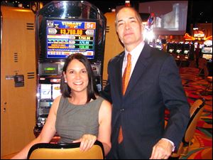 Allan Block, right, chairman of Block Communications Inc., with wife Susan enjoying VIP night at the new casino.