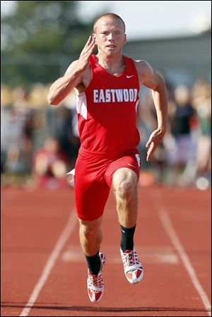 Isaiah Conkle of Eastwood will compete at state in the 100, 200, and as part of the 400-meter relay team.