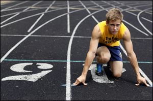 Toledo Christian senior Rowan Shaw is shooting for titles at the Division III state meet in the hurdle events (110 and 300 meters). He placed third in the 300 last year, and has second-best qualifying times in both events in D-III this year.
