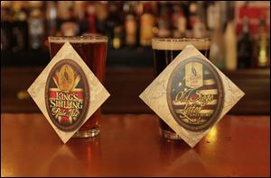 King's Shilling Pale Ale and Old Siege Lifter Honey Brown are now on tap at  Maumee Bay Brewing. The beers are not filtered, to stay true to the beer from the 1812 period.