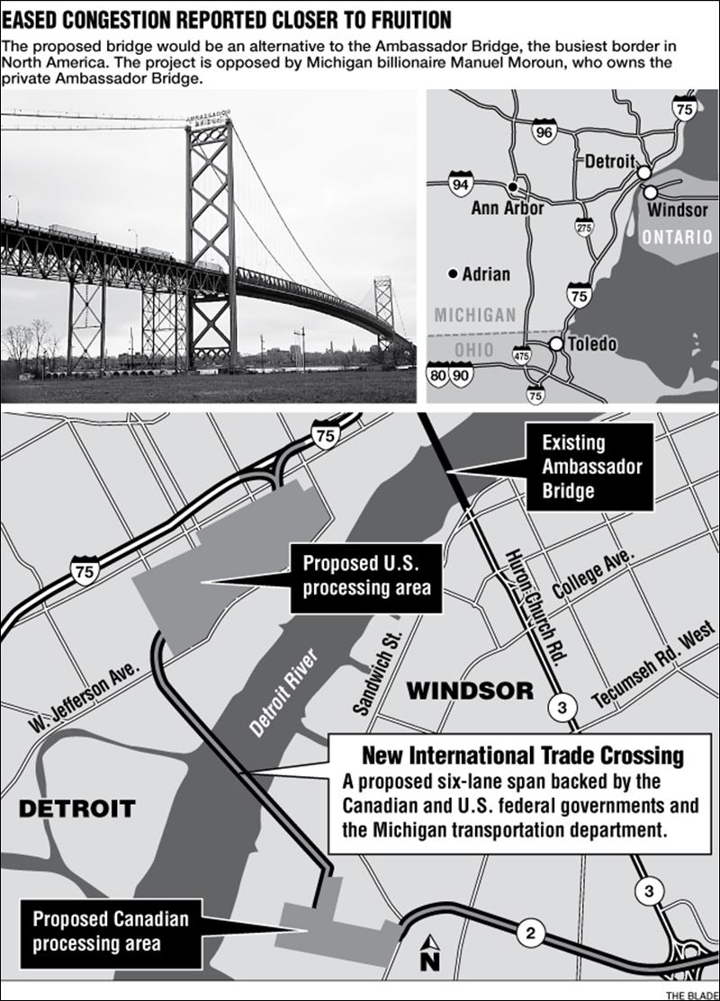 Approval close on new Detroit bridge to Canada Toledo Blade