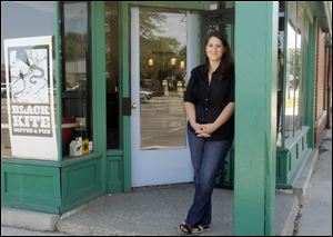 Kristin Kiser is putting the finishing touches on Black Kite Coffee on Collingwood Boulevard in the space previously occupied by Pumpernickels Deli. She plans to open in the next few weeks.