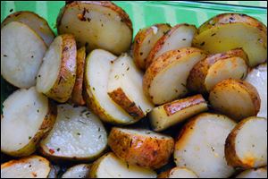 Any time of day or year, these Garlic-Roasted Potatoes will not disappoint.