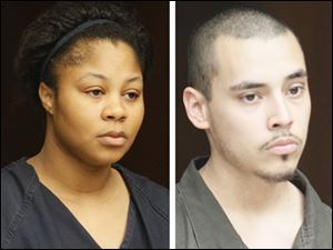 Kenisha Pruitt, left, and Antonio Cervantes have been charged in the death of the infant.