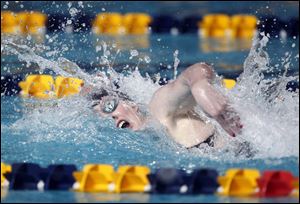 Missy Franklin is entered in five events -- the 100 and 200 backstroke, the 100 and 200 freestyle, and the 50 free -- at  Olympic swim trials. 