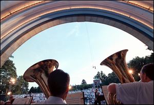 A Music Under the Stars concert at the Toledo Zoo Amphitheater. The series returns on July 8.