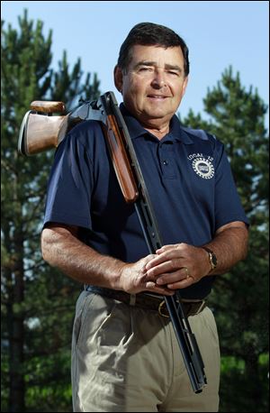Retired Judge Donald Petroff shot better than 1,300 competitors to win the state singles trap championship.