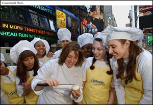 Celebrity chef Gale Gand ices a cupcake among samplers who were distributing Mother's Day cards containing a Splenda No Calorie Sweetener cupcake recipe in Times Square in New York. Despite decades of use and tests, many people have lingering concerns about the safety of the Artificial sweetener options available -- mainly saccharin, aspartame and sucralose -- with preferences often based on hearsay, myths and whim.