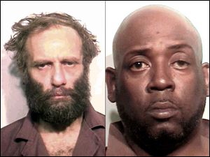 A criminal complaint was filed against Albert Weathers, left, and Charles Johnson, charging each with attempt to possess with intent to distribute five kilograms of suspected cocaine as well as aiding and abetting.