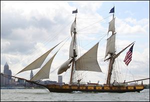 The U.S. Brig Niagara is one of several ships that will sail into Toledo for Navy Week