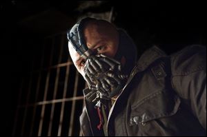 Tom Hardy as Batman-baddie Bane.