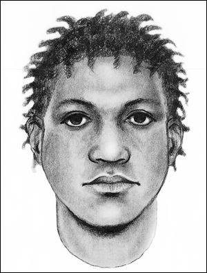 The suspect is described as black, 17 to 22 years old, 5 feet, 10 inches, with a medium build, black hair, and brown eyes, police said.