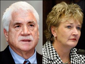 TPS Superintendent Jerome Pecko, left, and Toledo Board of Education President Lisa Sobecki.