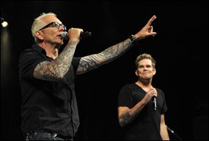 Art Alexakis, left, and Mark McGrath appear on stage at the first-ever Summerland tour last month at the Greek Theatre in Los Angeles, Calif.