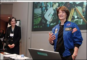 Astronaut Dr. Sally Ride talks in 2010 about her experiences in space.