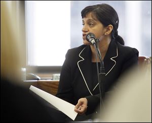 Lucas County Forensic Pathologist Maneesha Pandy was the final state witness during the aggravated murder trial of Samuel Williams, who faces the death penalty if convicted. The 26th witness in the case, Dr. Pandey told a jury of nine women and three men on Wednesday that both Ms. Straub and Clarke died of asphyxiation due to suffocation and strangulation caused by a bag over their faces and tape wrapped tightly around their necks.