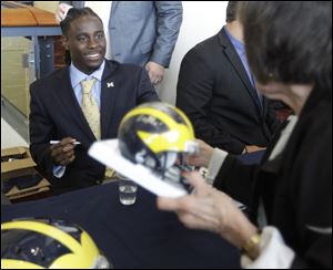 Wolverine quarterback Denard Robinson was chosen to give the keynote speech Friday at the Big Ten football Kickoff Luncheon.