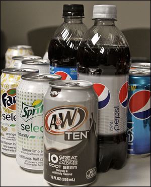 Diet beverage selected for a soda taste test.