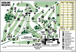 Highland Meadows course map 
