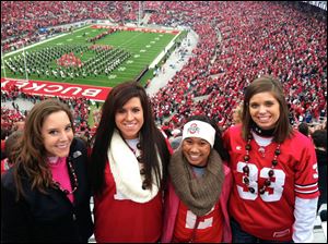 Katie Larose, Allison Dunn,  Kelsy Hernandez, and Haley Ott.