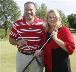 Left to right Darryl Lycourt and Denise Benton at The Classic presented by Hollywood Casino at the Belmont Country Club in Perrysburg.