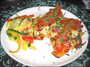 Chicken saltimbocca at LaScola Italian Grill.