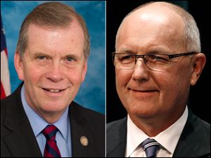 Tim Walberg, left, and Pete Hoekstra.