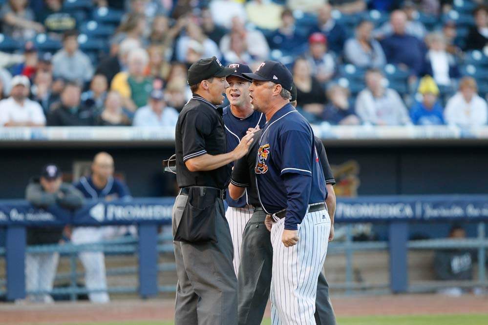 Toledo-Mud-Hens-manager-Phil-Nevin-and-pitcher-Drew-Smyly