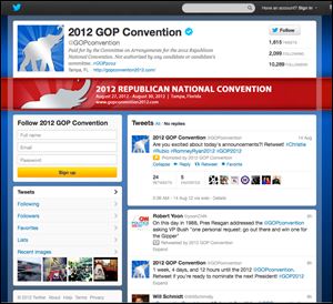 The Republican National Convention committee's Twitter feed is at twitter.com/GOPconvention.