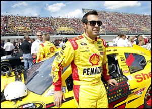 Sam Hornish, Jr., led for nine of the 200 laps in Sunday’s Pure Michigan 400 after starting at the back of the field.