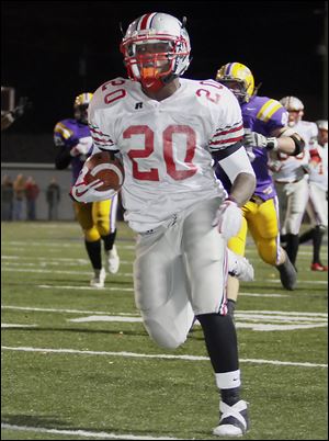 Amir Edwards of Central Catholic has 1,244 rushing yards last season and scored 23 touchdowns.