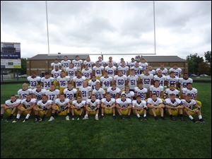 FROM LEFT:
Row 1: Sean Culler, Adam Bacon, Elijah Bogosian,
Brandon Poncsak, Nate Rau, Dainel Pendergrast, Blake
Kuszmaul, Travis Peters, Zach Dean, Lane Azzarello,
Austin Schimmoeller, Derek Knisley
Row 2: Tory Savage, Drew Ridgway, Keith Hurlbert, Jake
Kuba, Dakota McNany, Dylan Meyer, David Rummel,
Cody Pester, Drew Laukhuf, Brock Minor, Paris Creek,
Christan Riddle
Row 3: Lucas Grim, Taylor Shindledecker, Jake Jones,
Nick Licchesic, Jarett Timmons, Blake Yunker, Chris
Wittler, Matt Frame, Jordan Bostater, Tyler Jones, Jose
Alcantar
Row 4: Rico Perez, Alex Daoust, Brandon Franklin,
Andrew Miller, Ethan Retcher, Hayden Hagemen,
Chance Taylor, Brant Hall, Skylar Nagel, Brett Hughes
Row 5: Bobby Kimble, Jason Hug, Logan Zuver, Bronson
Beck, Zach Phillips, Josiah Campbell, Kyler Stoller,
Corbin Garza, Jacob Hausch