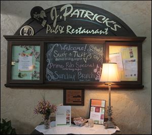 J. Patrick's Restaurant & Pub, in the Holiday Inn French Quarter in Perrysburg.2.