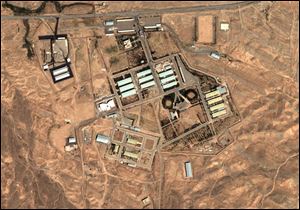 This 2004 satellite image, provided by DigitalGlobe and the Institute for Science and International Security, shows the military complex at Parchin, Iran, about 19 miles southeast of Tehran, a site of concern regarding the production of nuclear weapons.