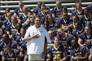 Toledo's Matt Campbell, 32, is the youngest head coach among Football Bowl Subdivision teams by three years. The Rockets finished 9-4 last year.