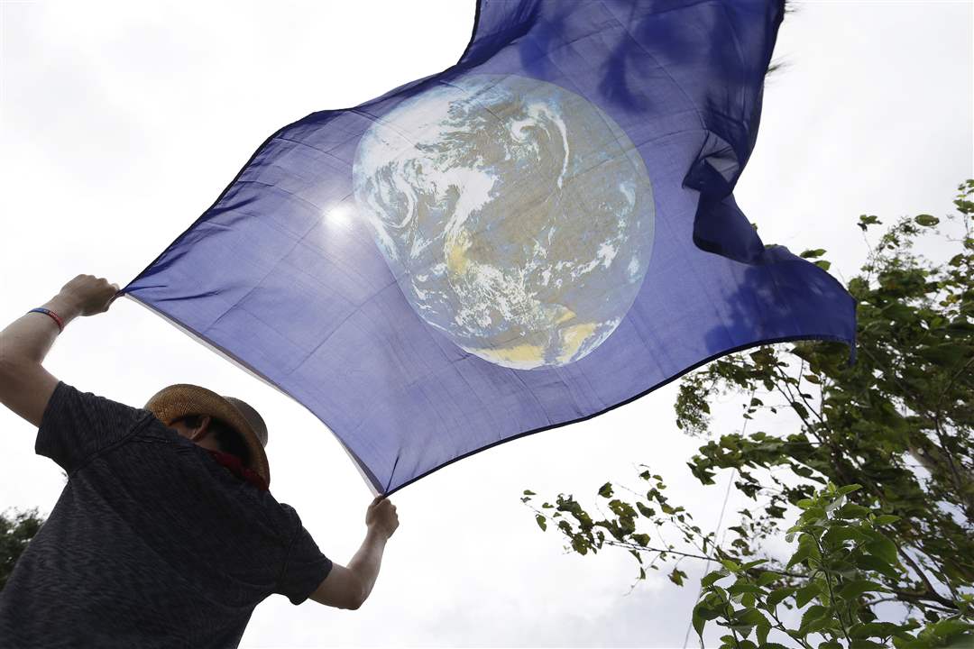 Republican-Convention-Protests-earth-flag