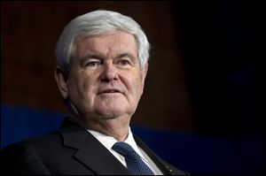 Republican presidential candidate former House Speaker Newt Gingrich.