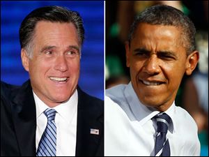 Mitt Romney, left, and President Obama, will seek to win the Latino vote in November.