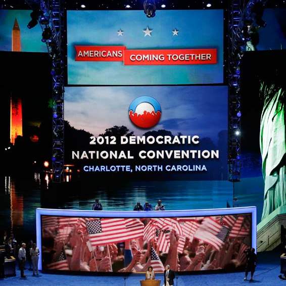 Democratic-Convention-sound-check-stage
