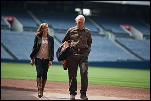 Clint Eastwood, right, and Amy Adams in a scene from 