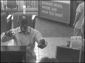 Charter One surveillance picture of the armed robbery.